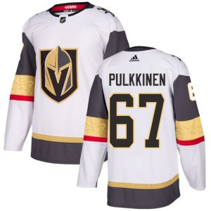 Herren Vegas Golden Knights Eishockey Trikot Teemu Pulkkinen #67 Authentic Weiß Auswärts